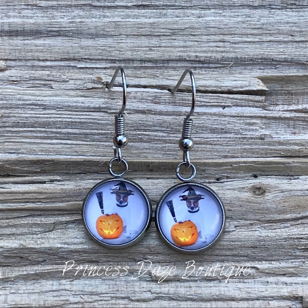 Cute‎ Dog Halloween Dangle Earrings